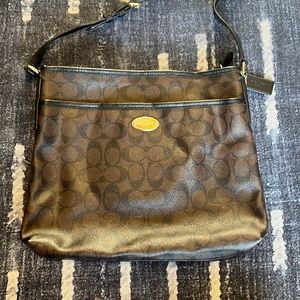 Brown Coach Large Crossbody